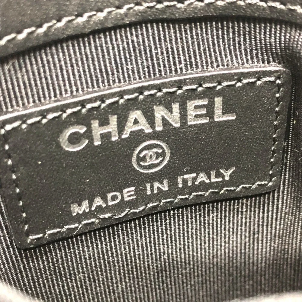 CHANEL Black Logo Shoulder Bag